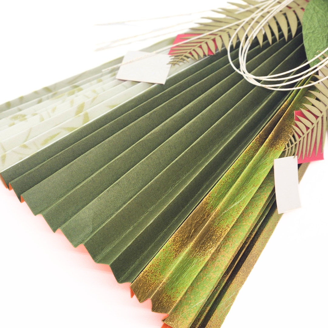 【越前和紙】お正月飾り 扇-若竹-