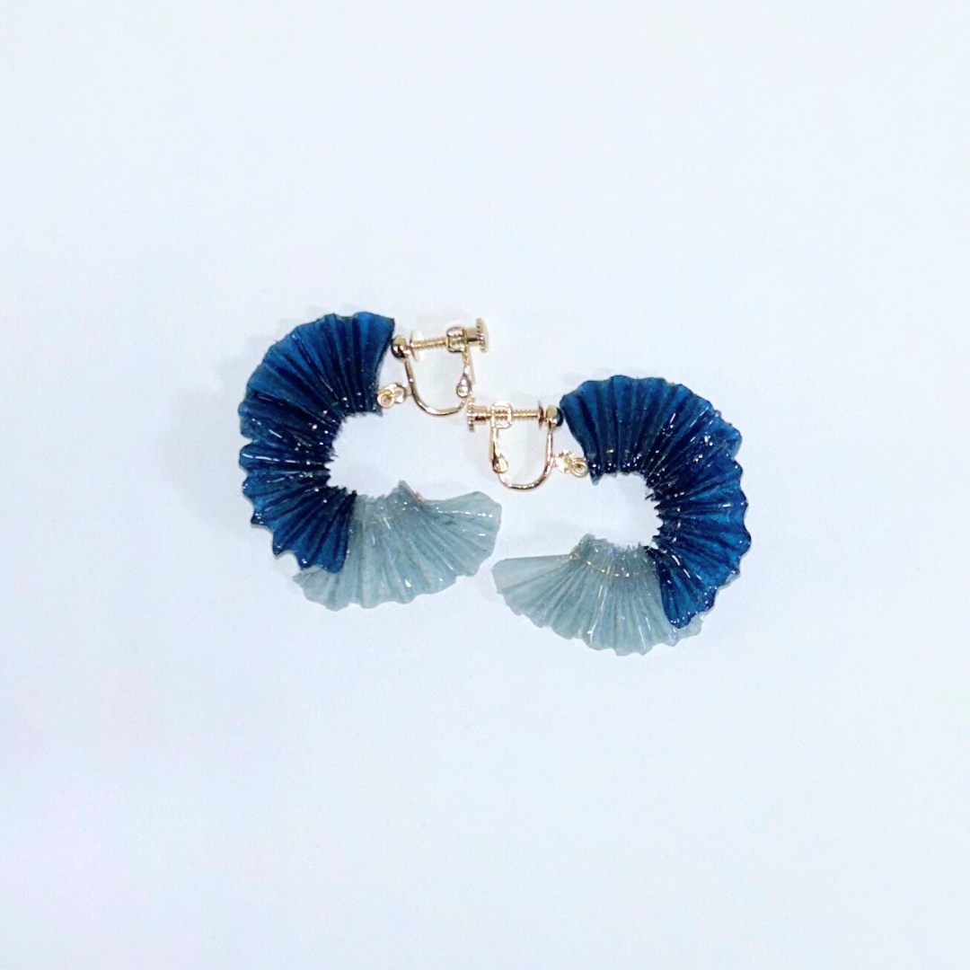 【二俣和紙】舞mini イヤリング Blue