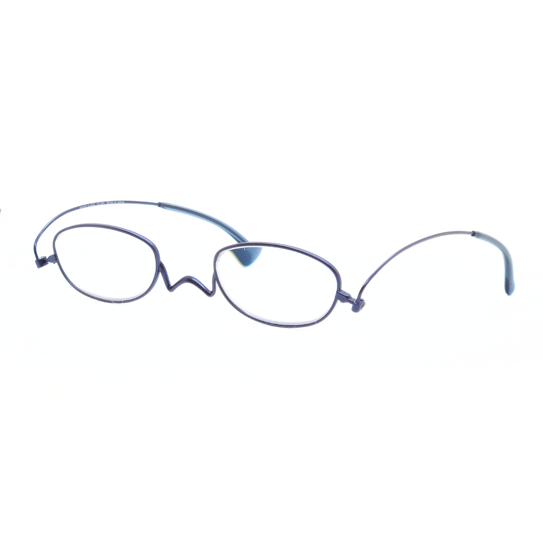 ペーパーグラス Nスタ オーバル型 (ネイビー)| 折りたたみ老眼鏡 | グッドデザイン賞受賞