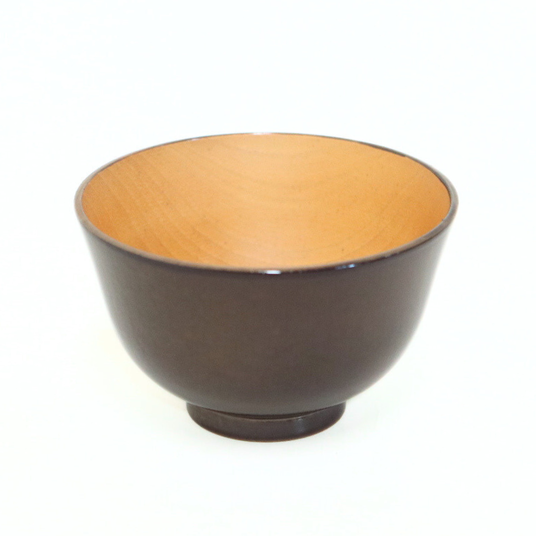 【a.depaオリジナル】越前木製椀 -茶碗- 藤紫