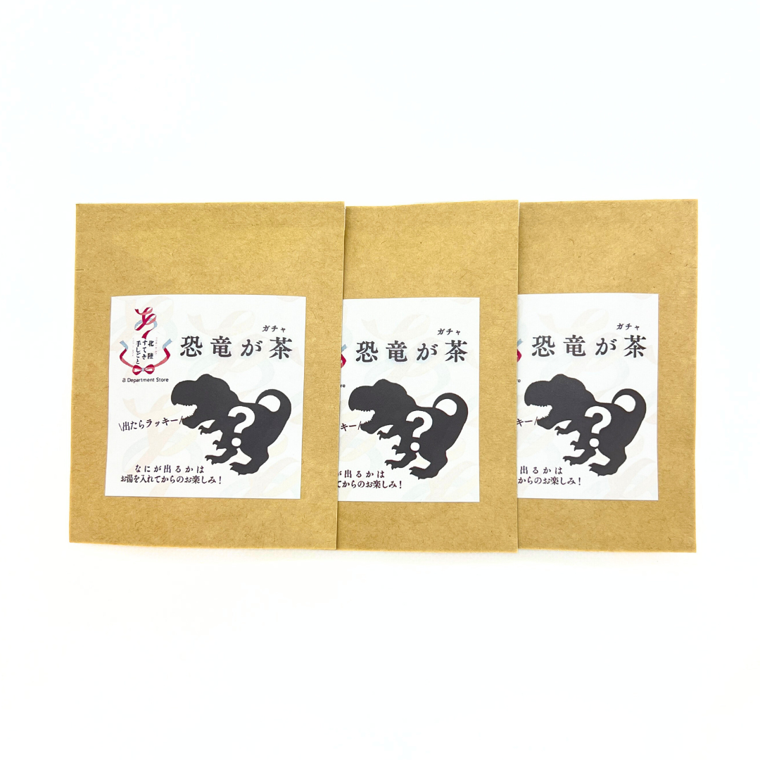 恐竜が茶3個セット