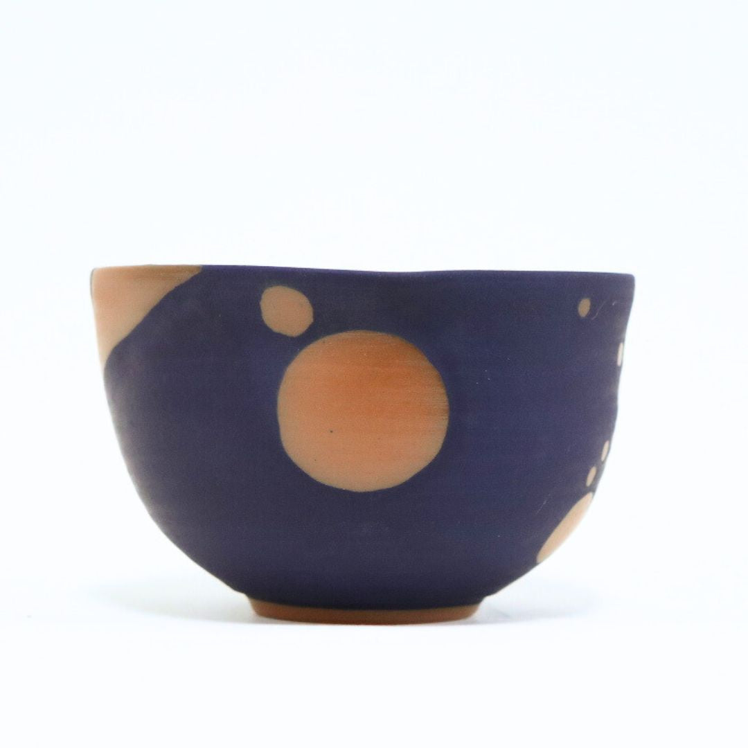 【越前焼】藍マット マイボウル D