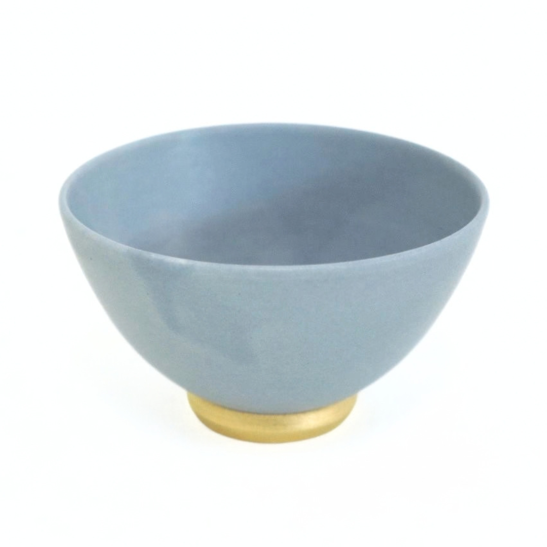 飯椀 小 マットブルー (化粧箱入り)
