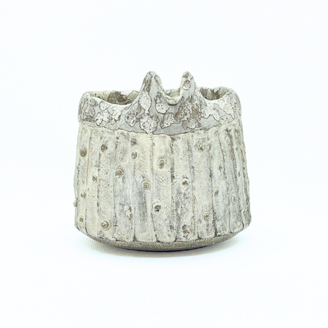 白クジャク注器(銀彩)