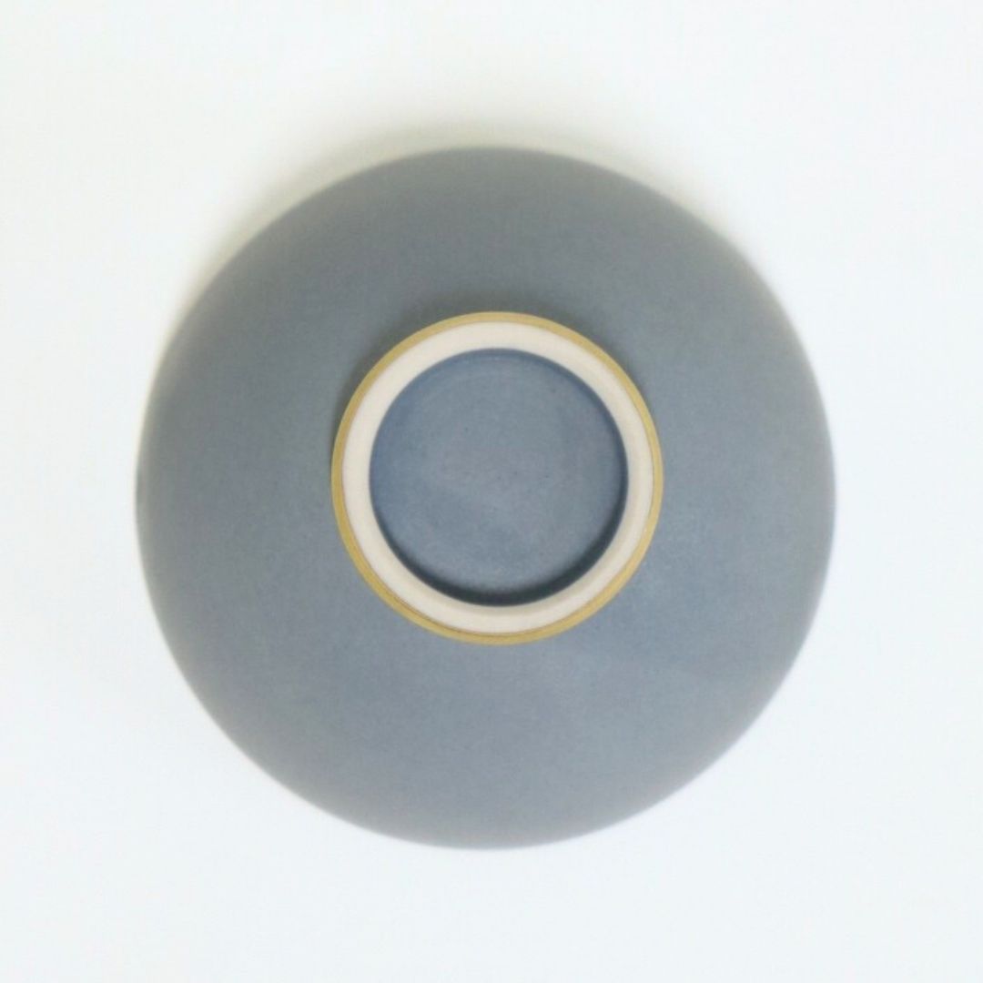 飯椀 大 マットブルー