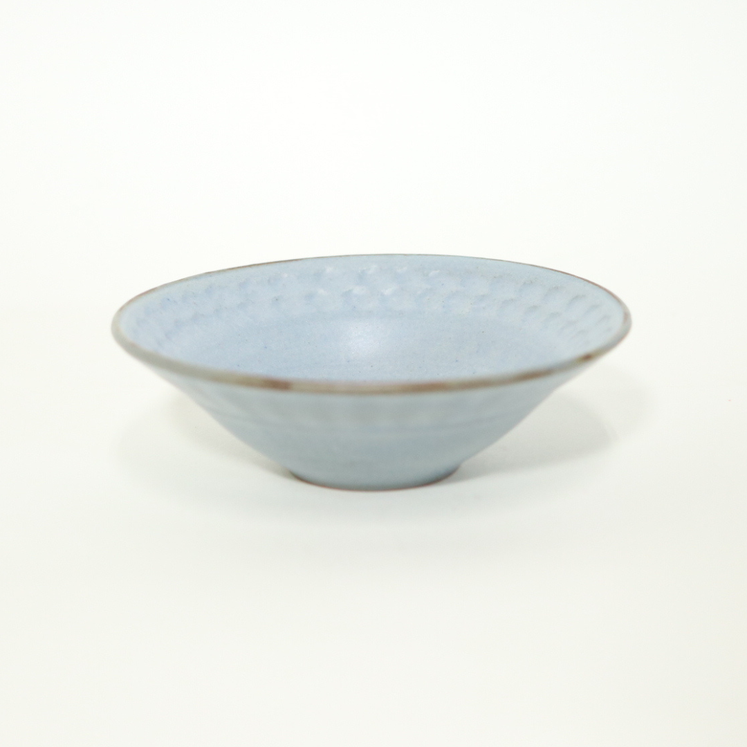 【越前焼】印花小鉢 灰