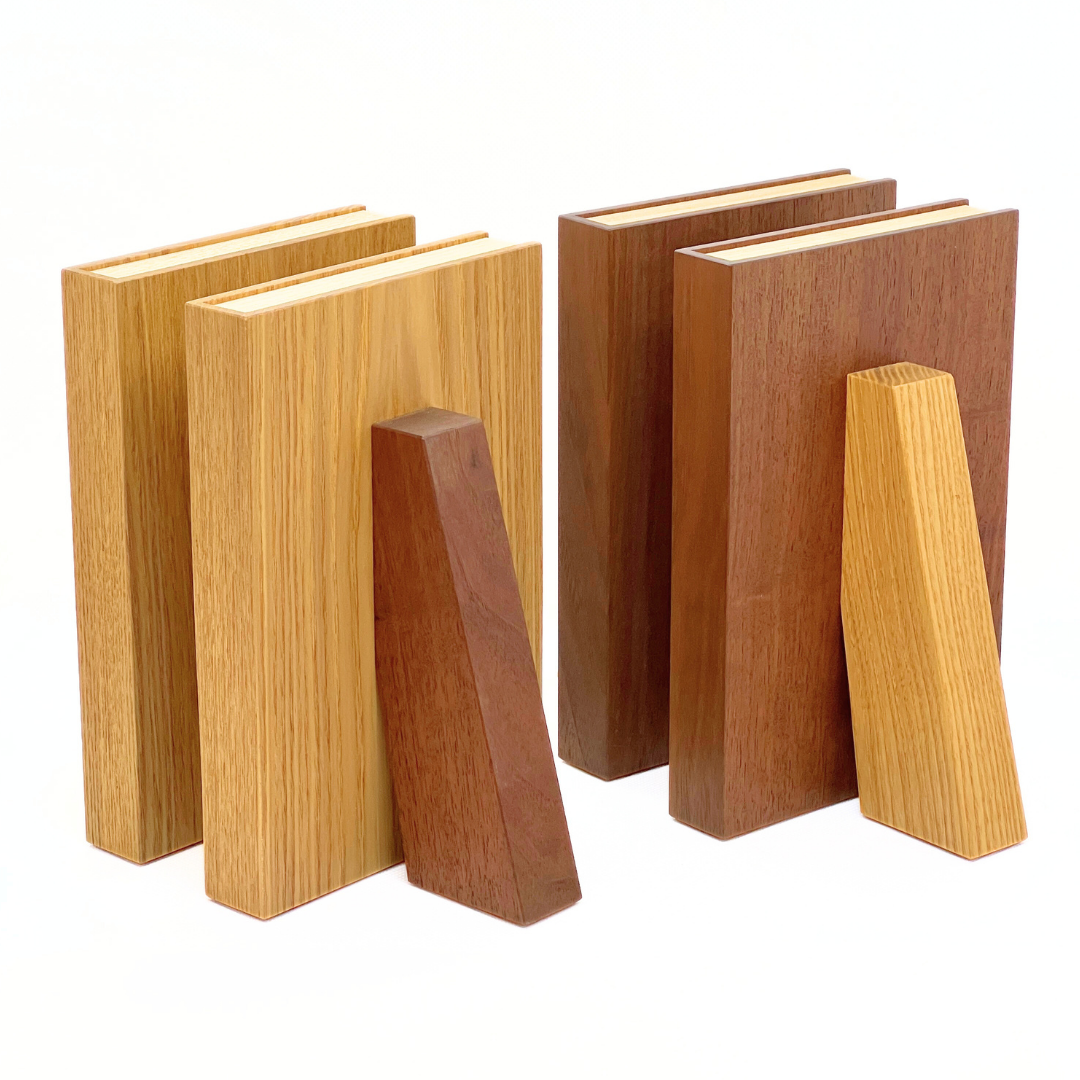 木のぬくもりブックエンド(ペア) タモ