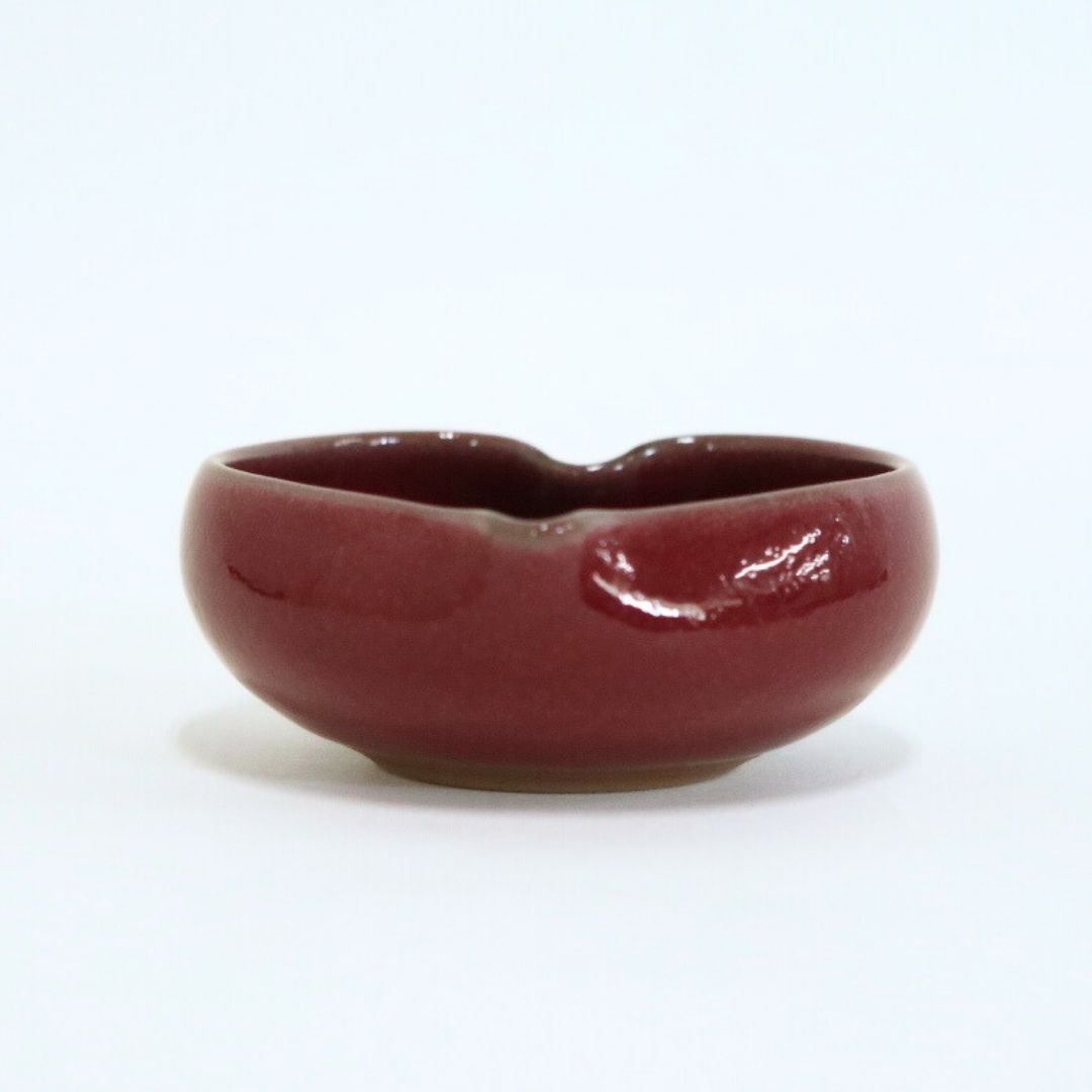 【越前焼】パープルハート ハートの小鉢