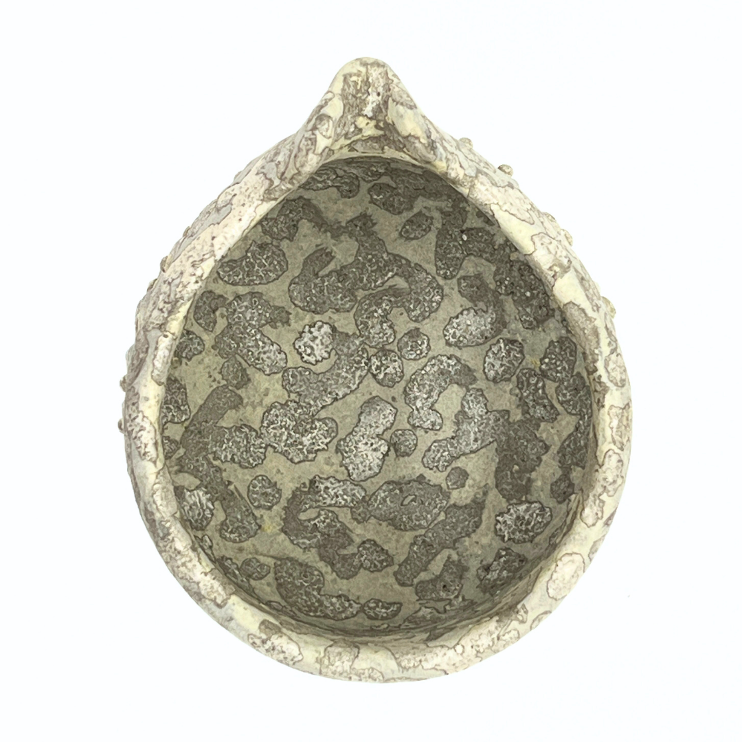 白クジャク注器(銀彩)