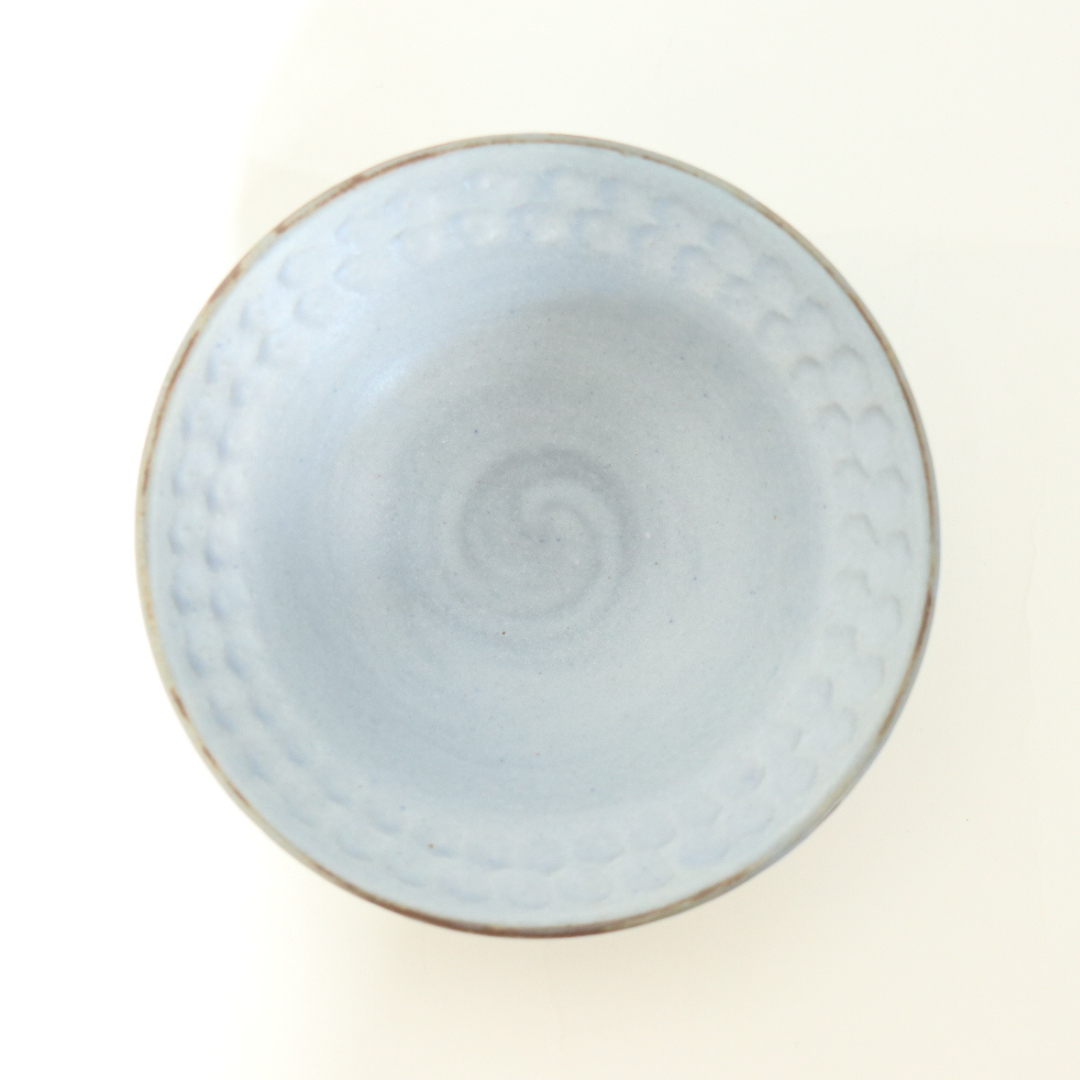 【越前焼】印花小鉢 灰