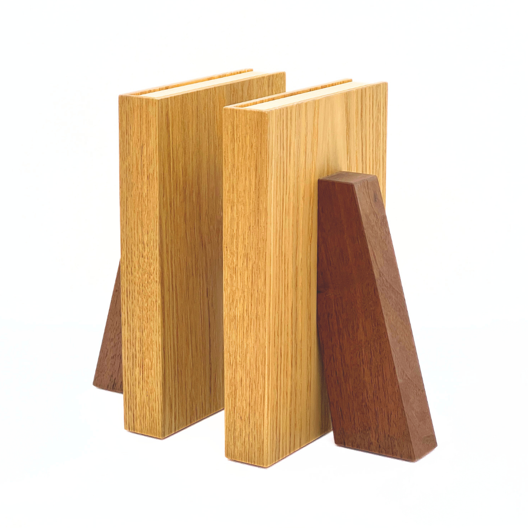 木のぬくもりブックエンド(ペア) タモ