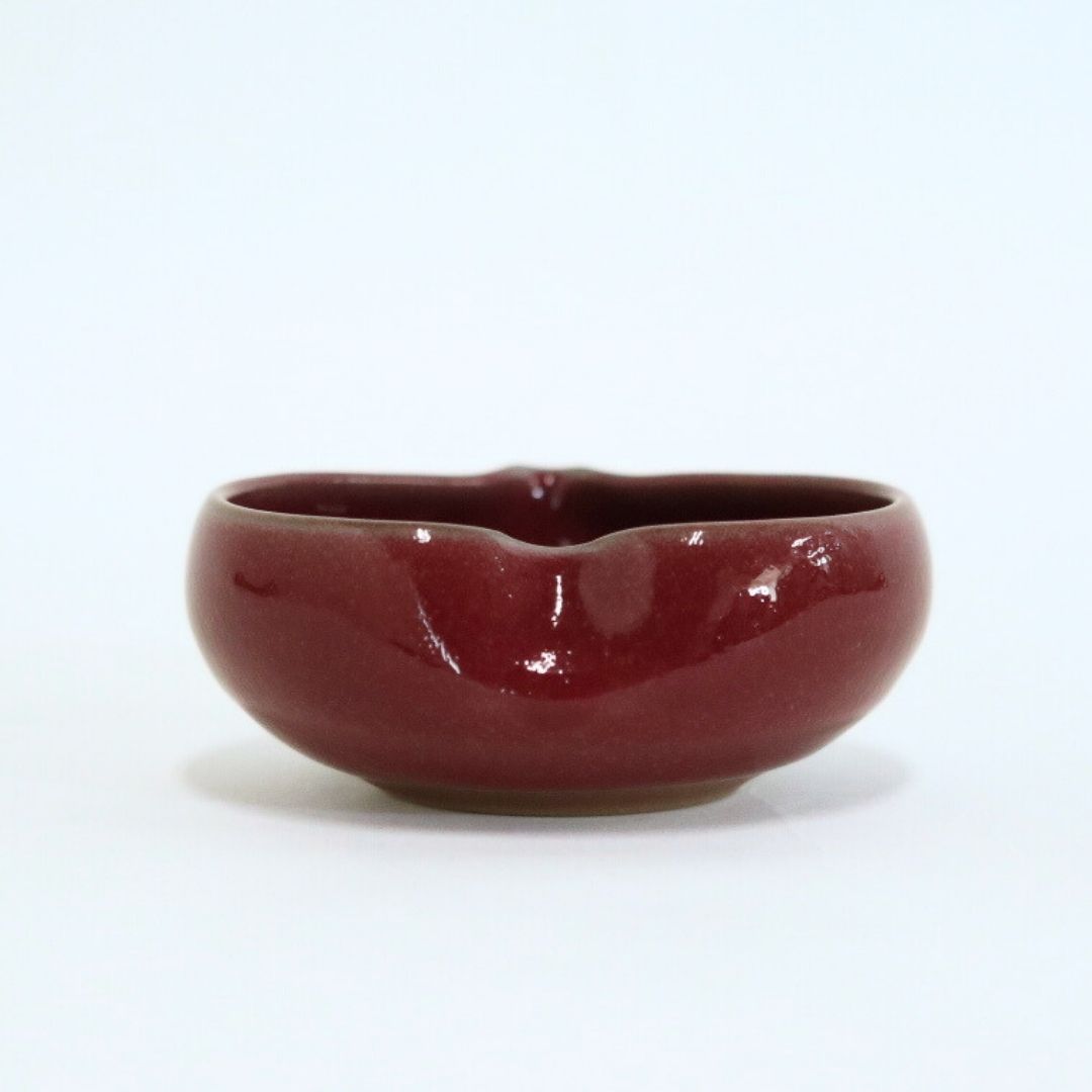 【越前焼】パープルハート ハートの小鉢