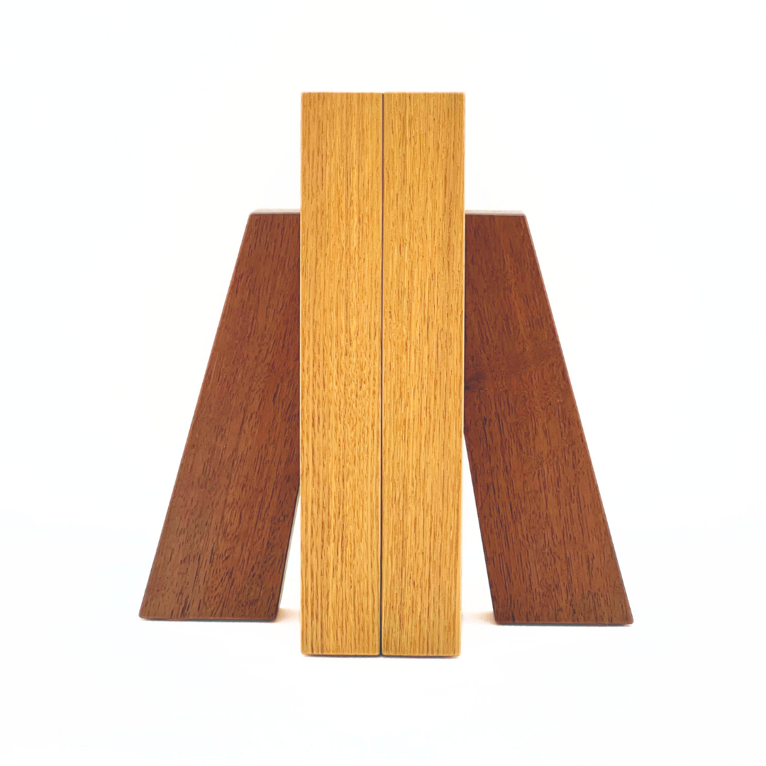 木のぬくもりブックエンド(ペア) タモ
