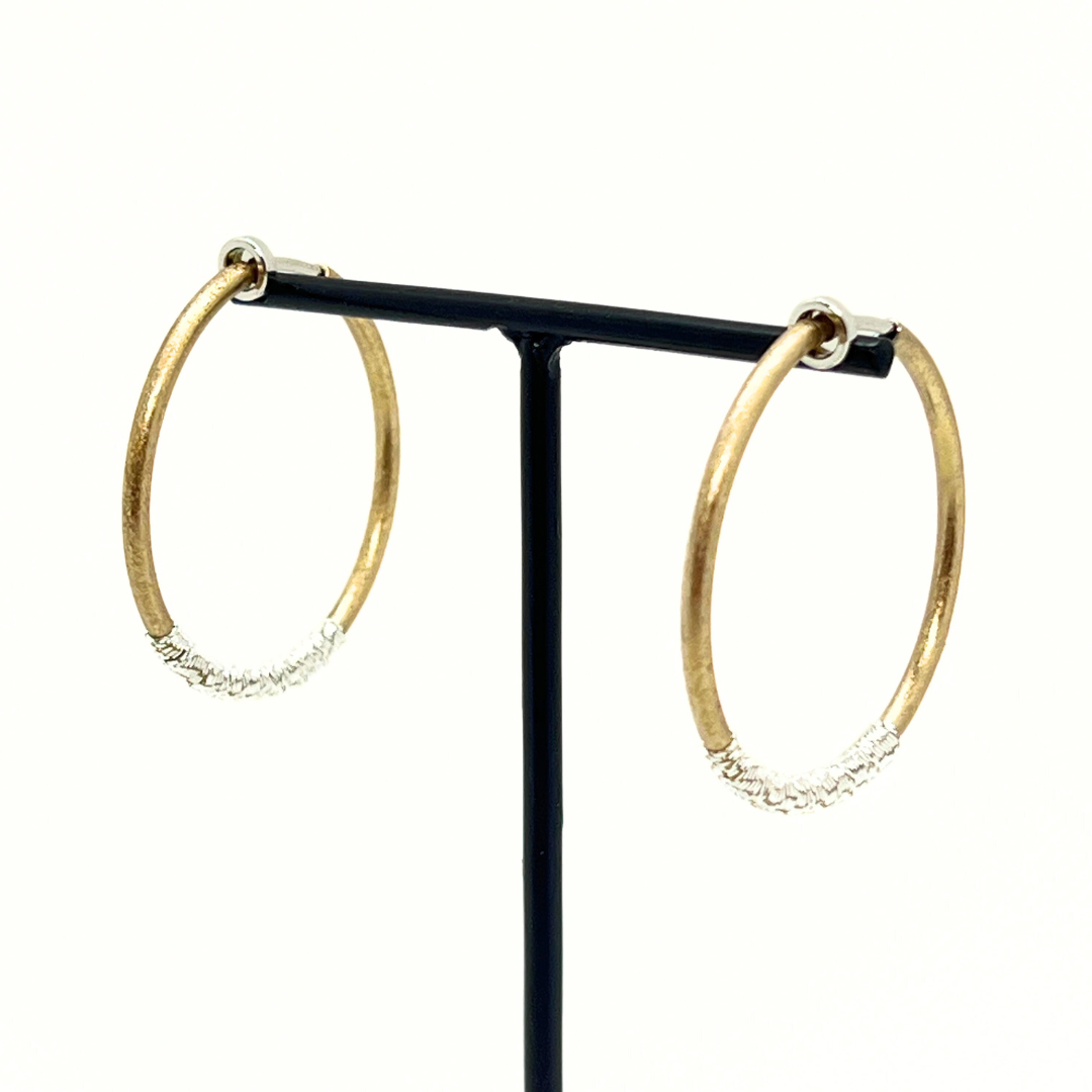 ラインフープイヤリング(久遠色)