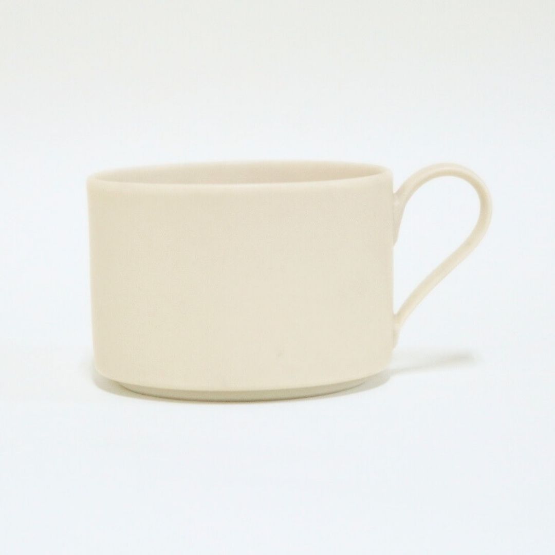クローバー カップ&ソーサー マットホワイト