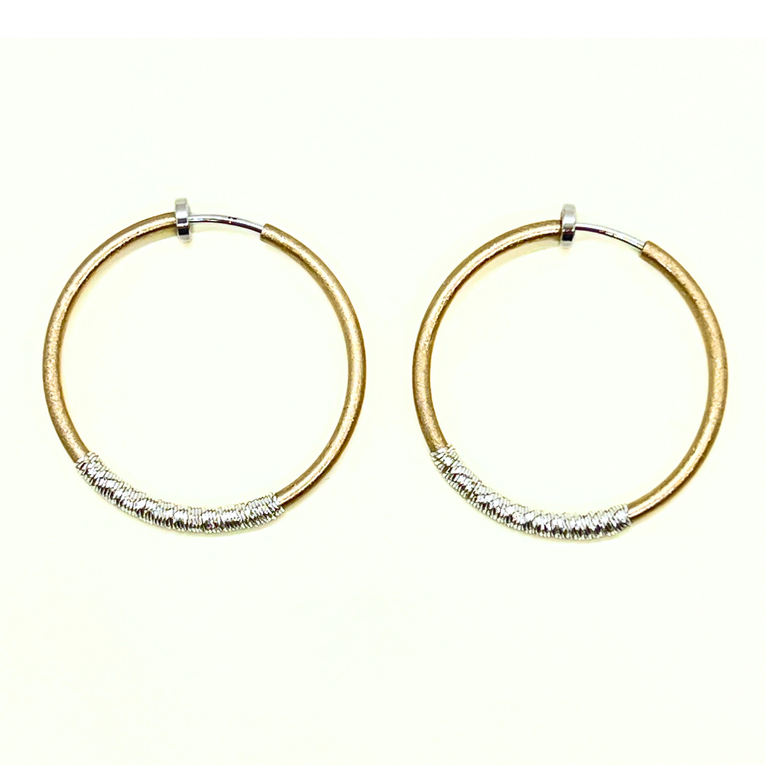 ラインフープイヤリング(久遠色)