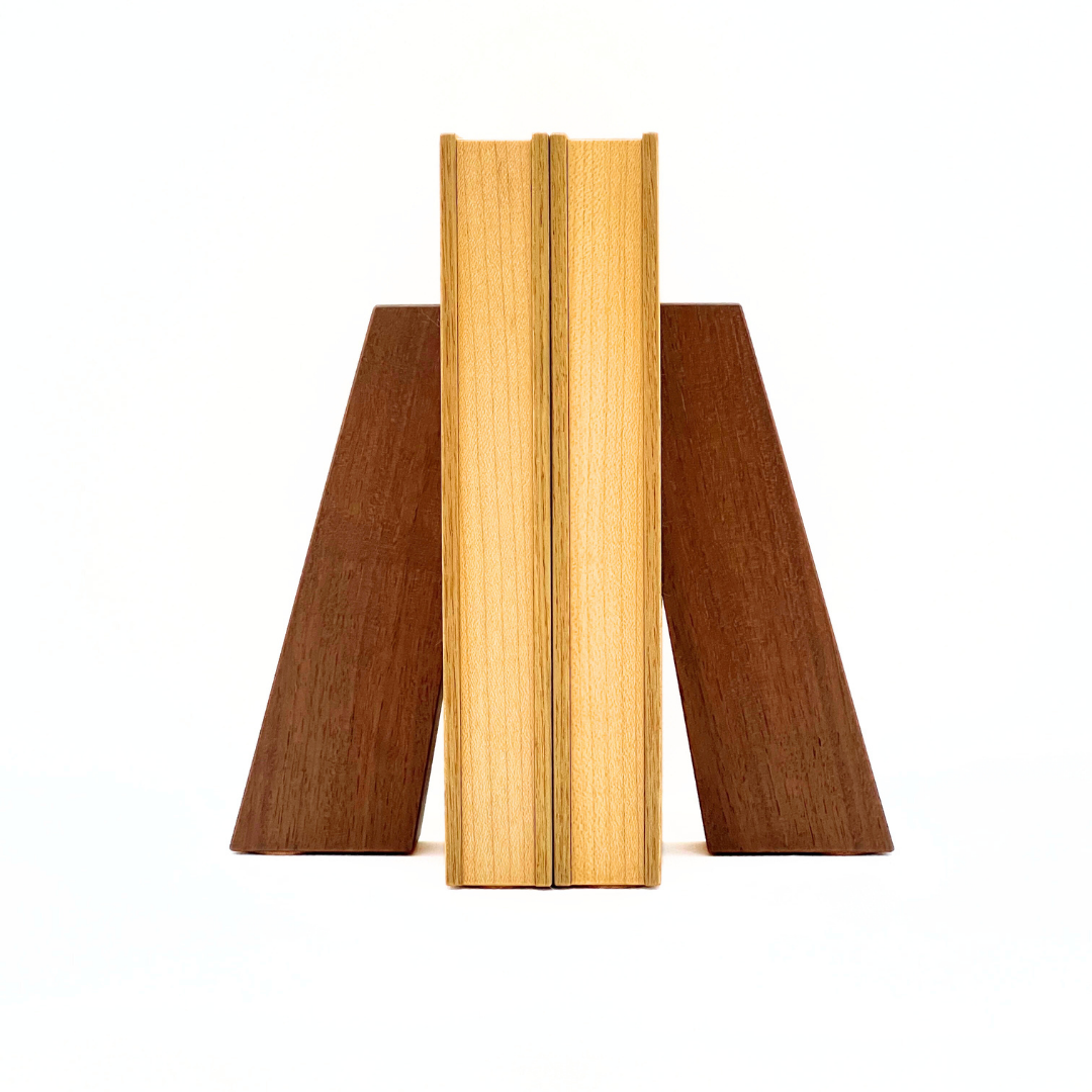 木のぬくもりブックエンド(ペア) タモ
