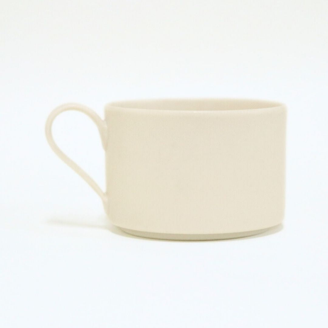 クローバー カップ&ソーサー マットホワイト