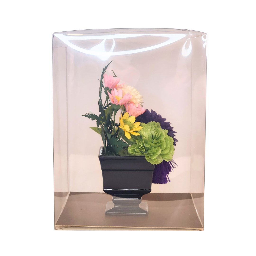 【越前和紙】紫ダリアのお仏花