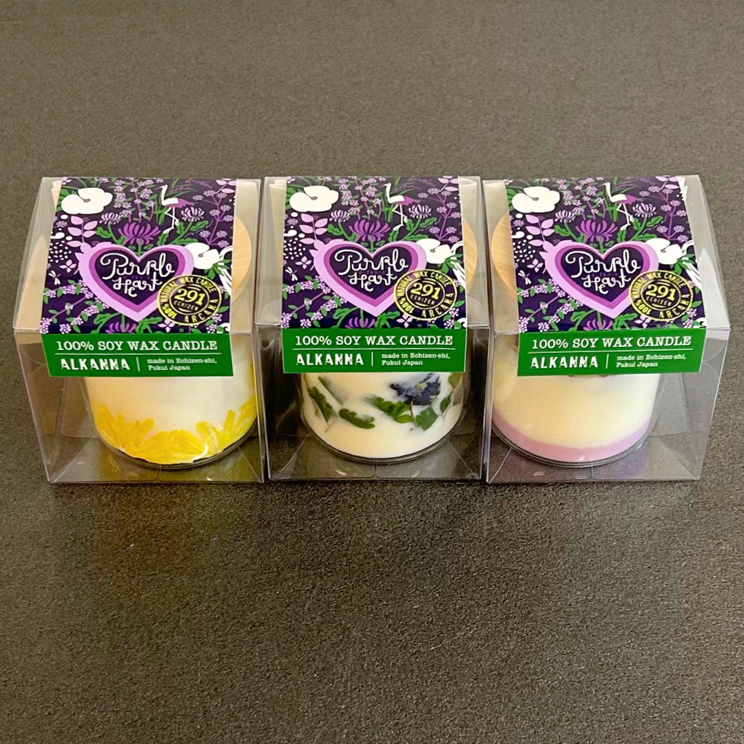 パープルハート SOY WAX CANDLE