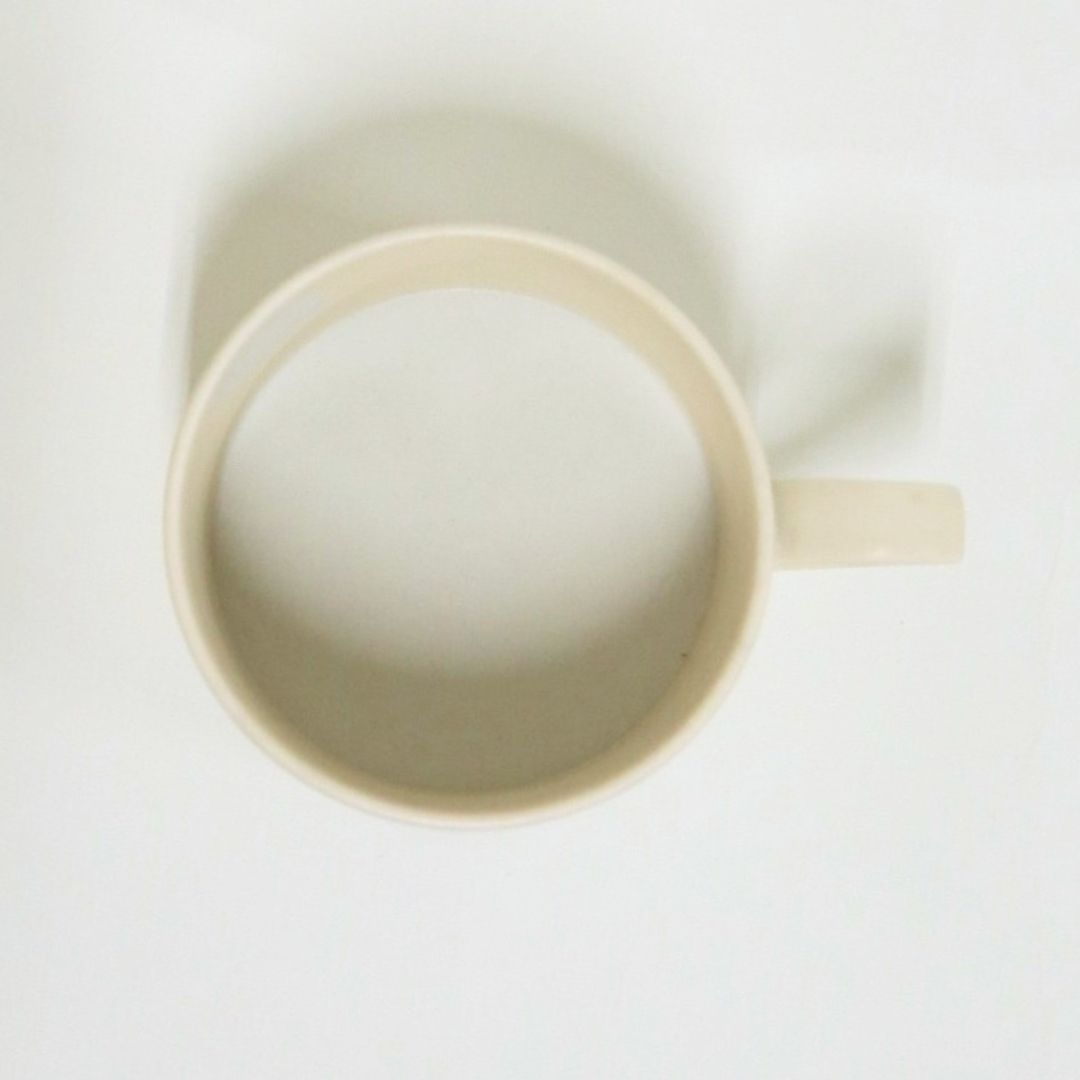 クローバー カップ&ソーサー マットホワイト