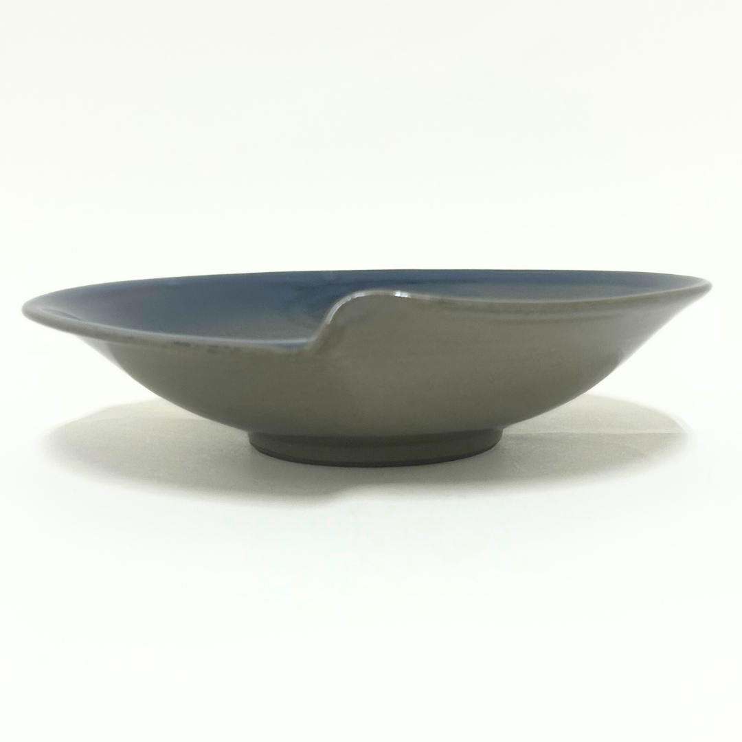 【越前焼】藍霞 大皿