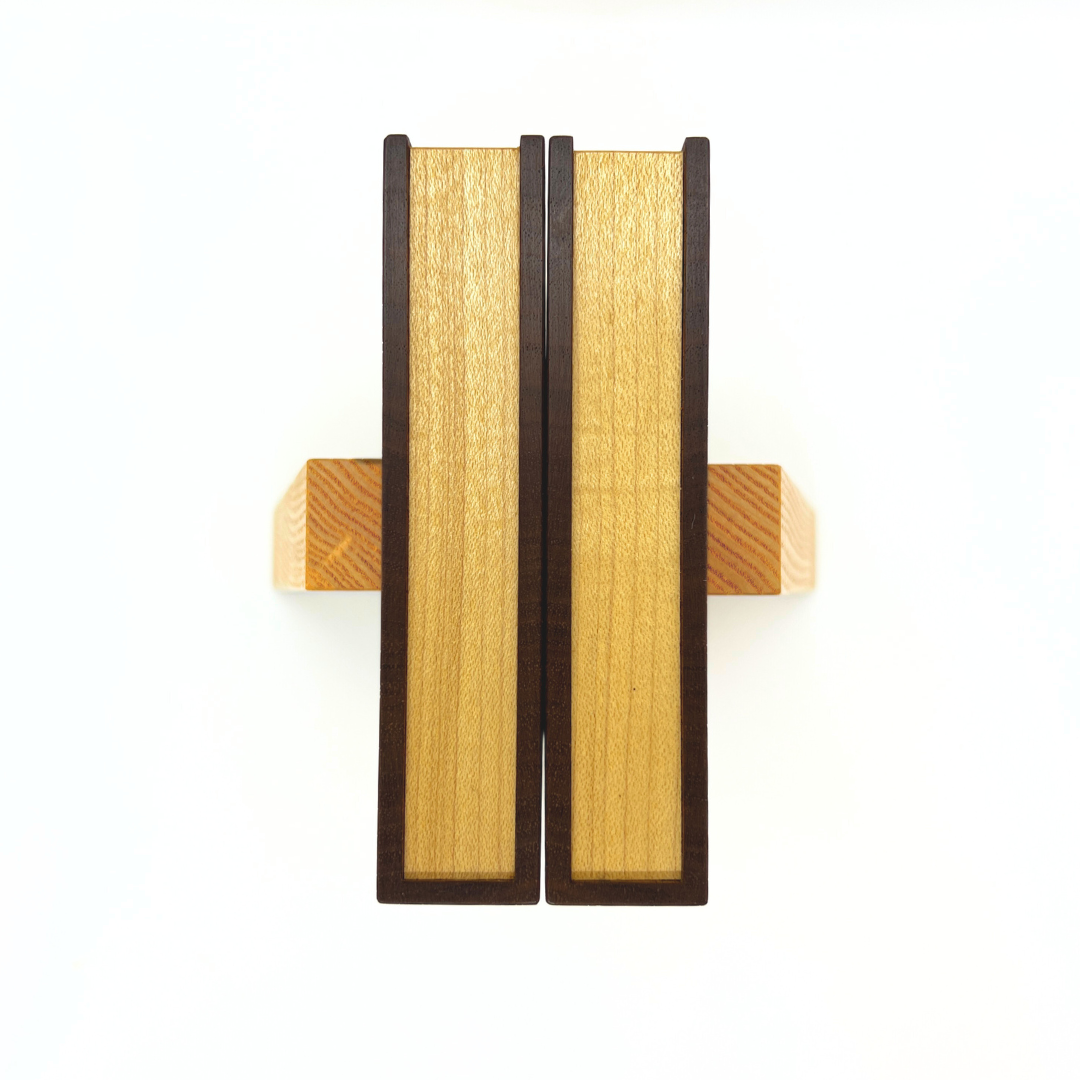木のぬくもりブックエンド(ペア) ウォールナット