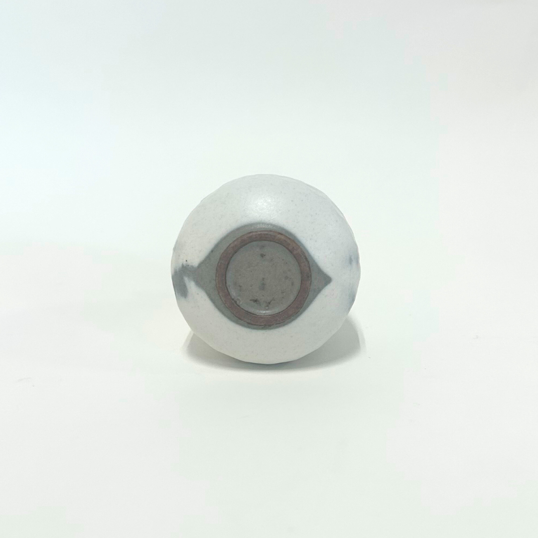 【越前焼】印花 一輪挿し 白