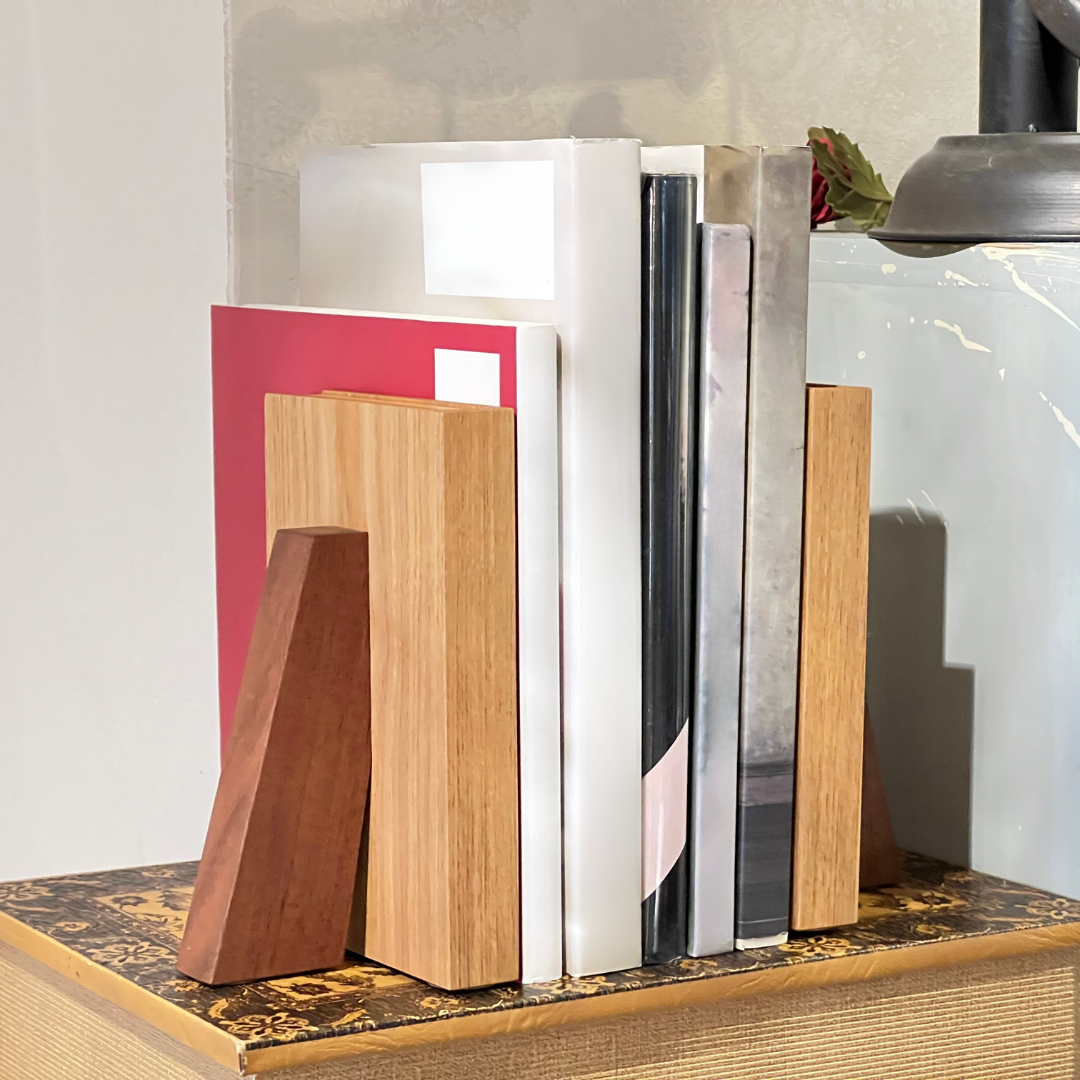 木のぬくもりブックエンド(ペア) タモ