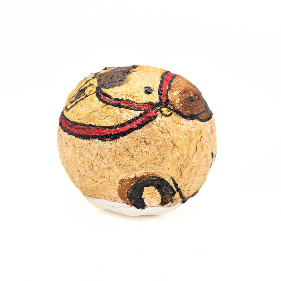 【越前和紙】おきあがりこぼし 干支"午" 茶