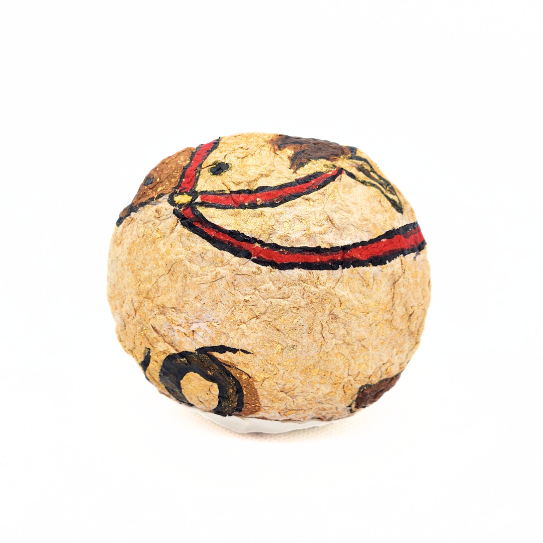 【越前和紙】おきあがりこぼし 干支"午" 茶