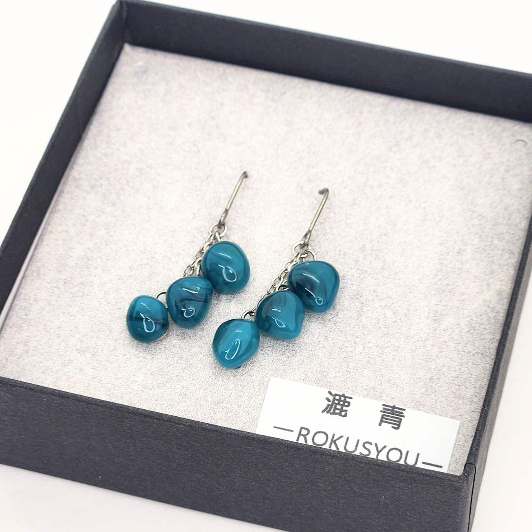 OBAMA blue® 漉青 3粒ピアス
