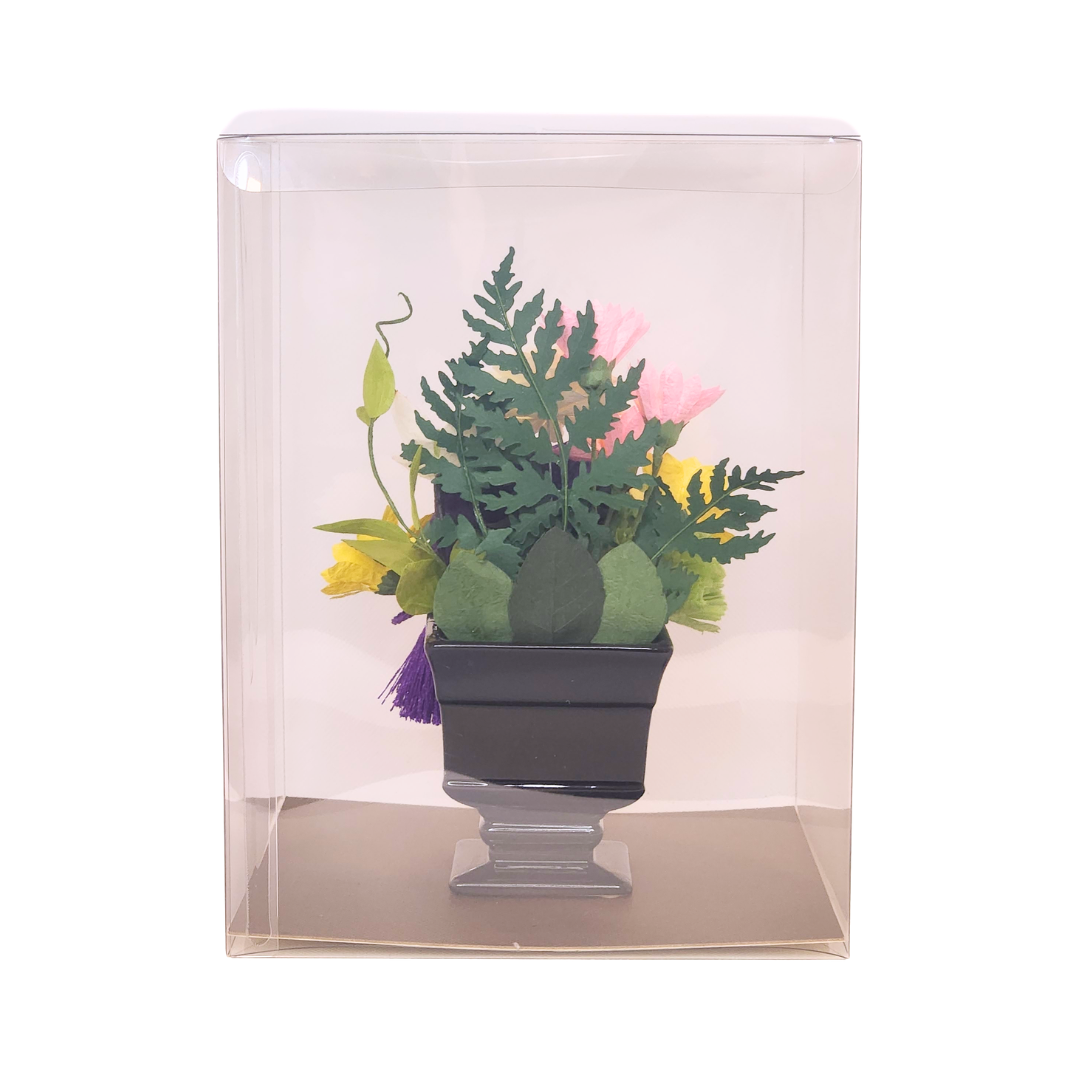 【越前和紙】紫ダリアのお仏花