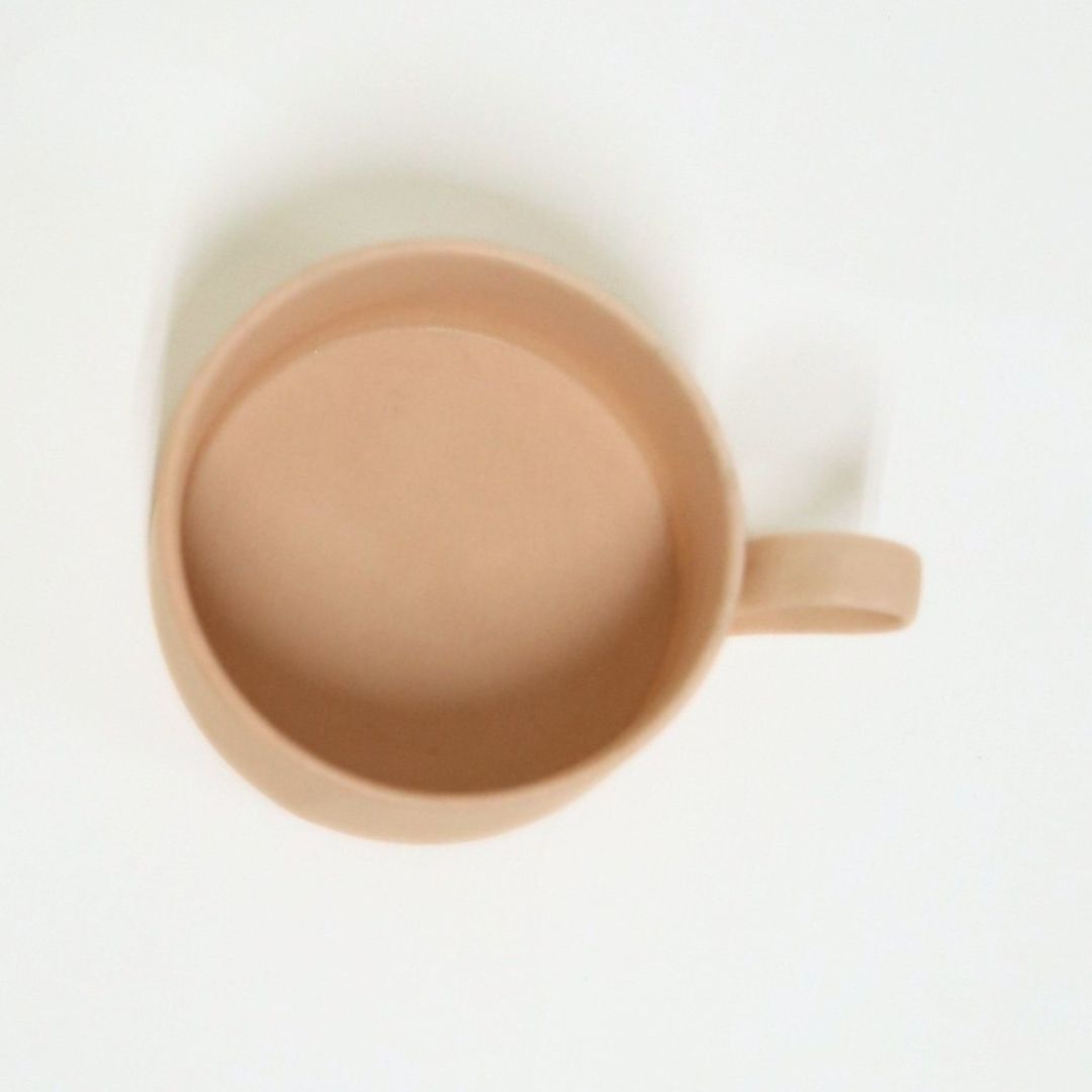 クローバー カップ&ソーサー マットピンク