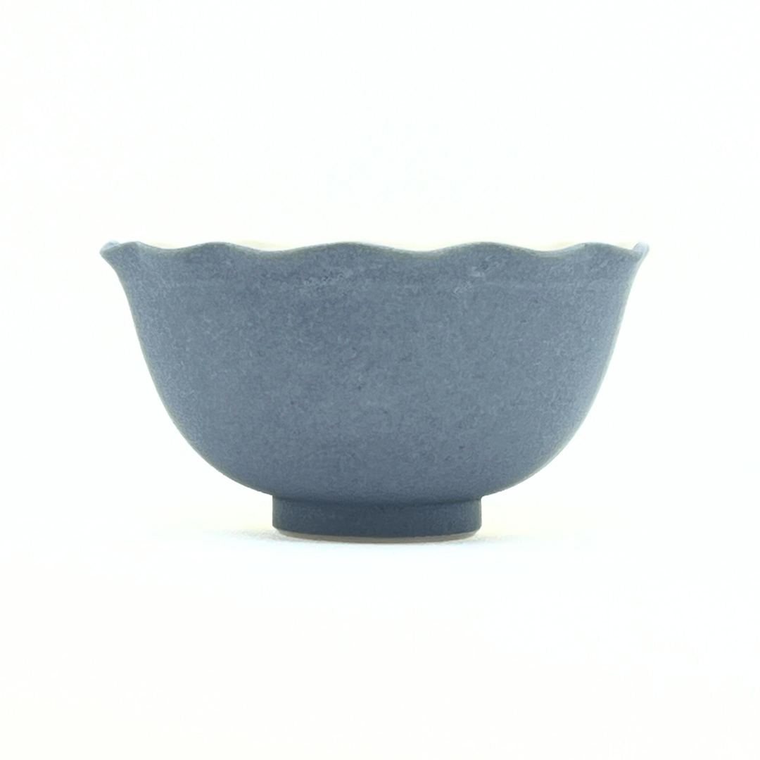 ふりる小鉢(ブルー×ホワイト)