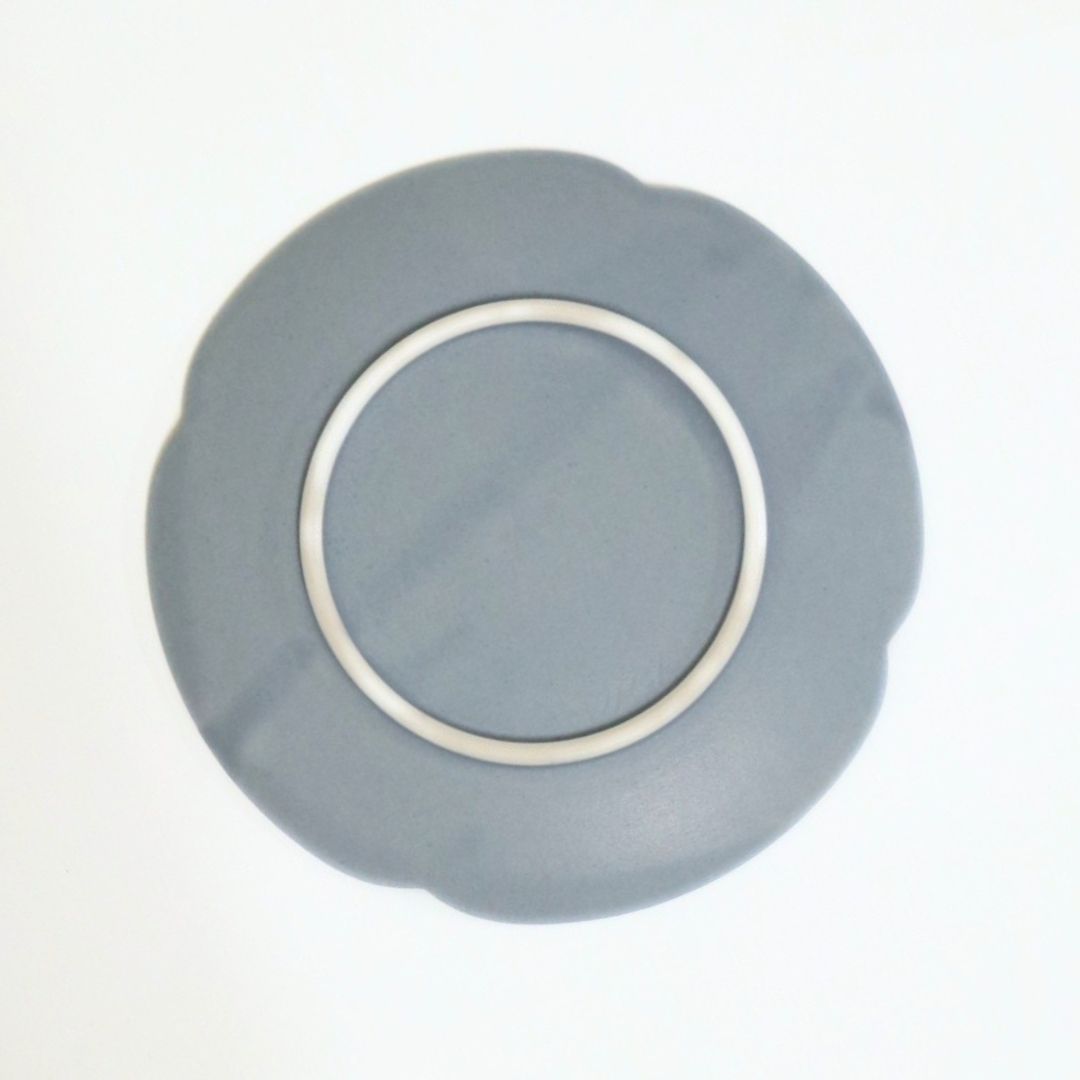クローバー カップ&ソーサー マットブルー