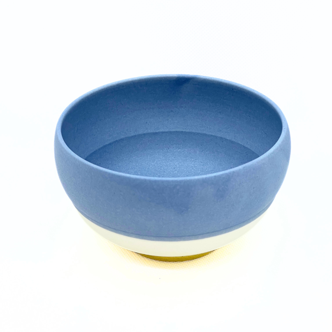 抹茶椀(ブルー×ホワイト)