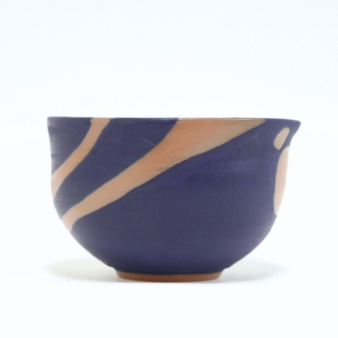 【越前焼】藍マット マイボウル D