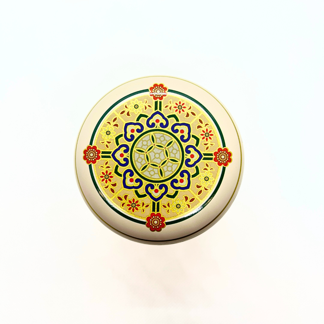 茶缶豆入り番茶(ほうじ仕上げ) オリエント白