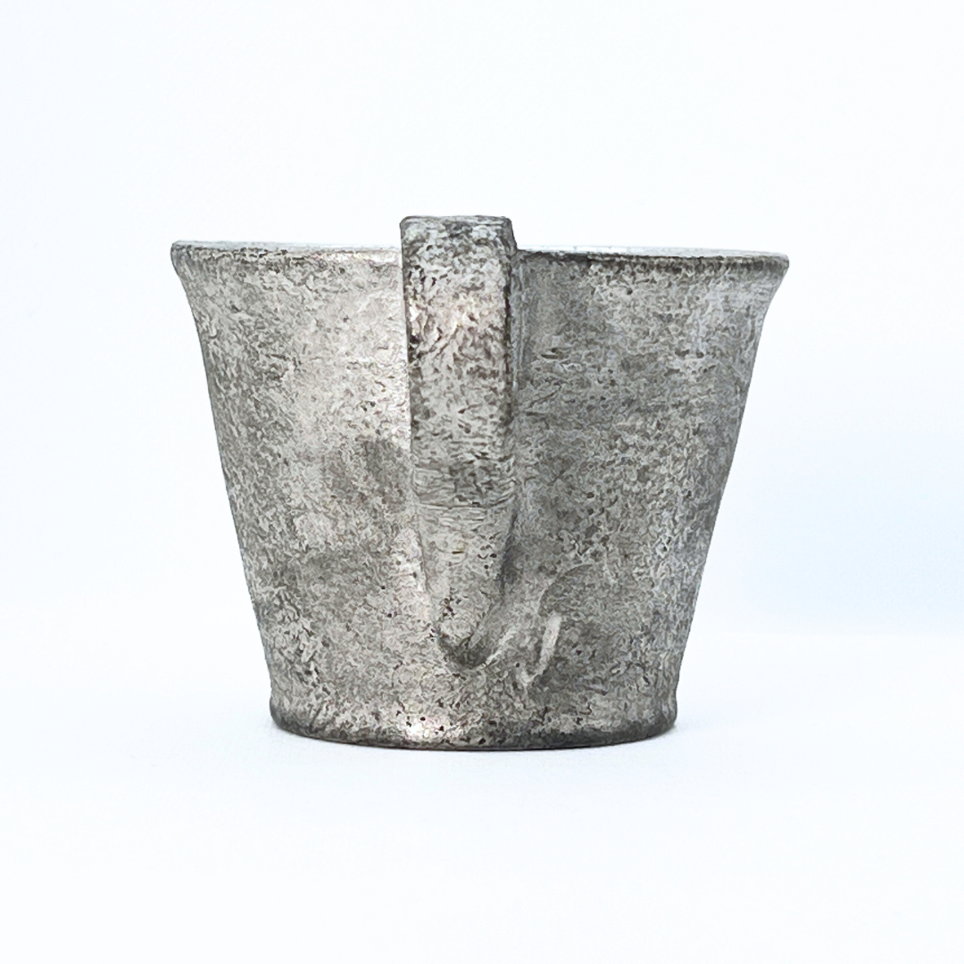 銀彩マグカップ&緑青銀彩輪花皿 セット