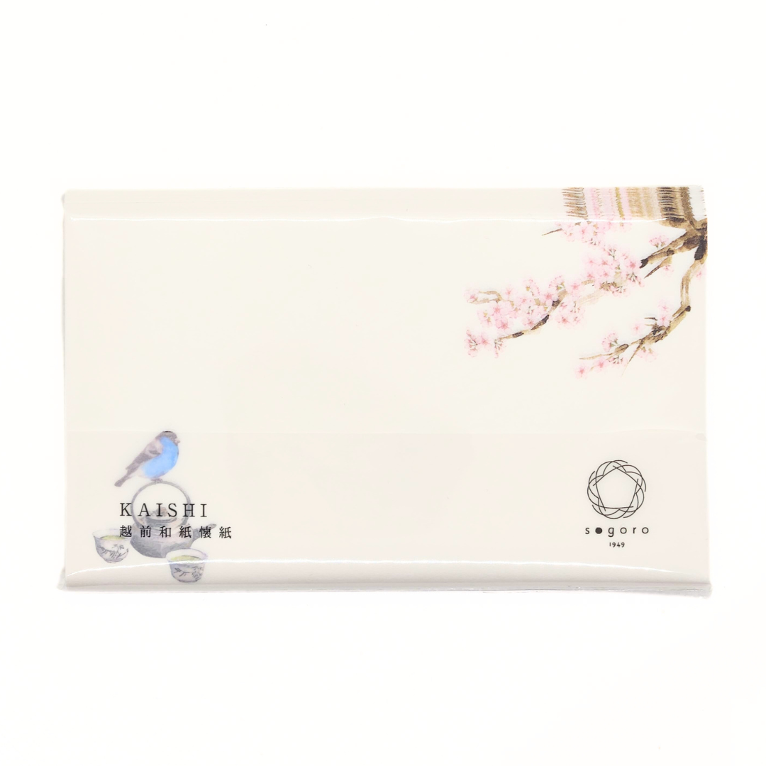 【越前和紙】懐紙 桜とうぐいす