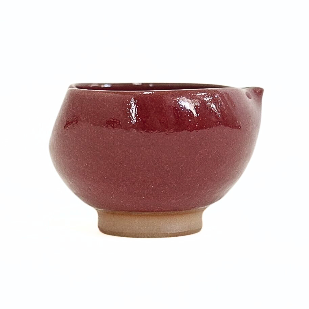 【越前焼】パープルハート ハートの抹茶椀