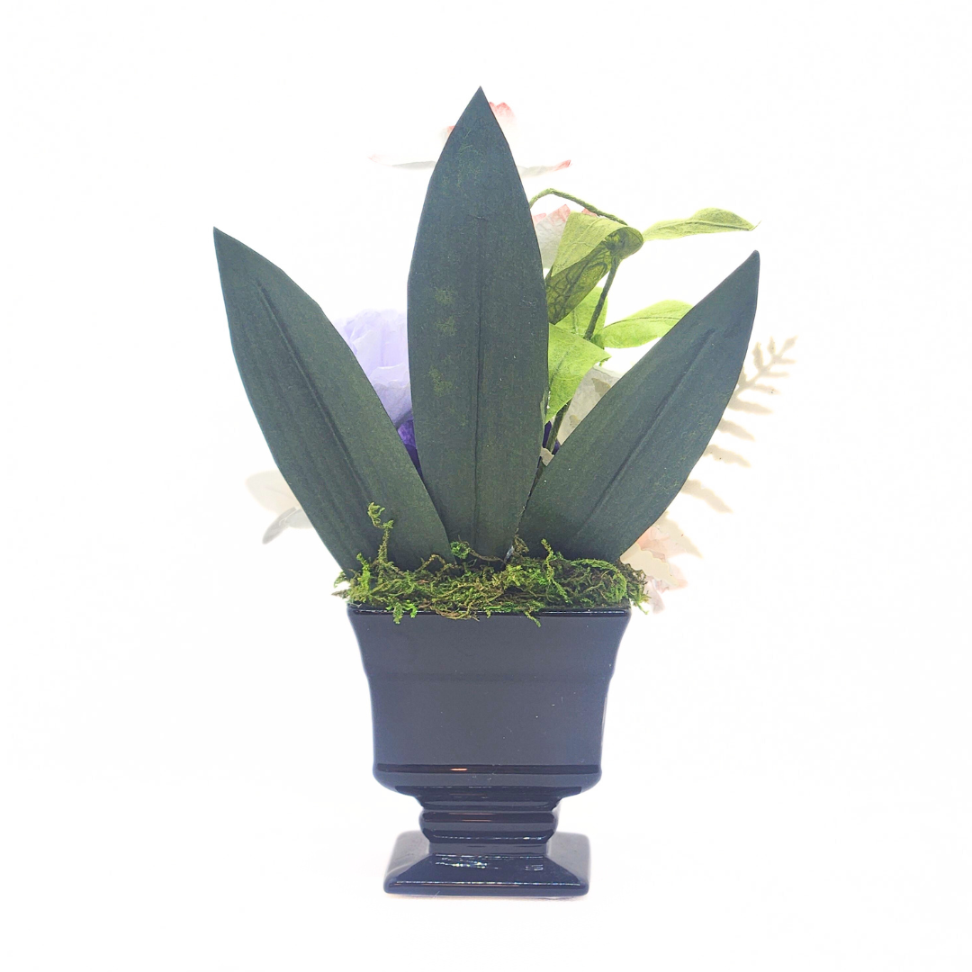 【越前和紙】お仏花 紫ダリア