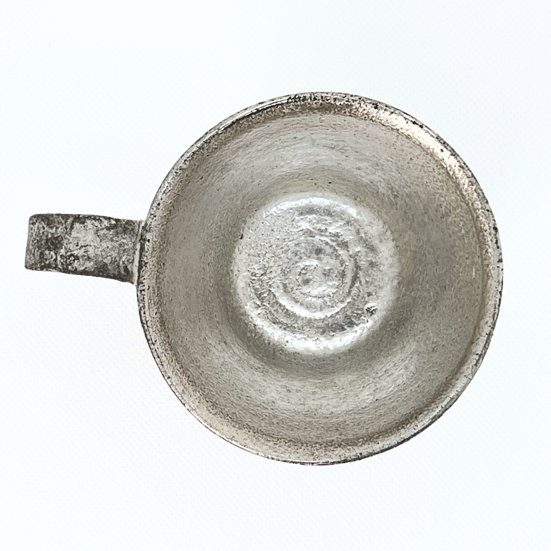 銀彩マグカップ&緑青銀彩輪花皿 セット