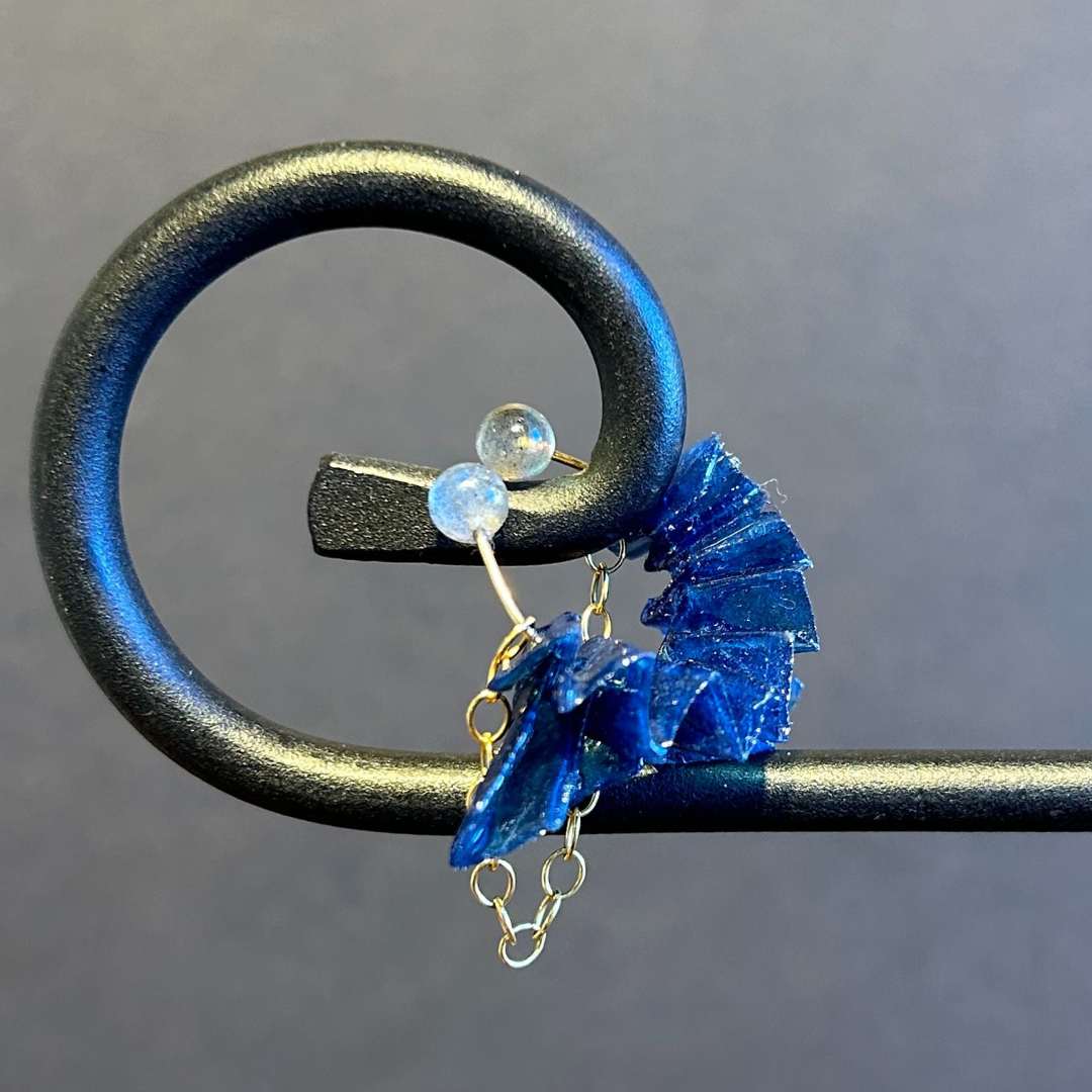 【二俣和紙】Little Bird イヤーカフ Blue