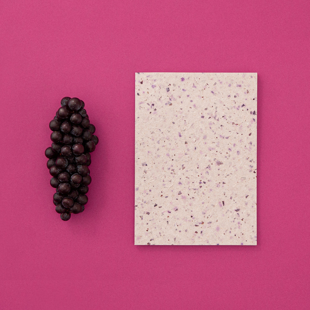 Food Paper -野菜や果物からできた角丸トレイ- ぶどう