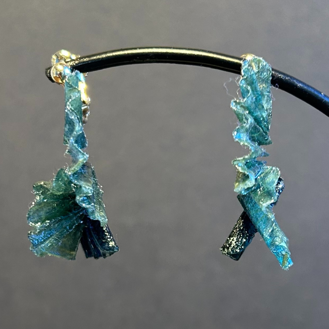 【二俣和紙】舞mini イヤリング Green