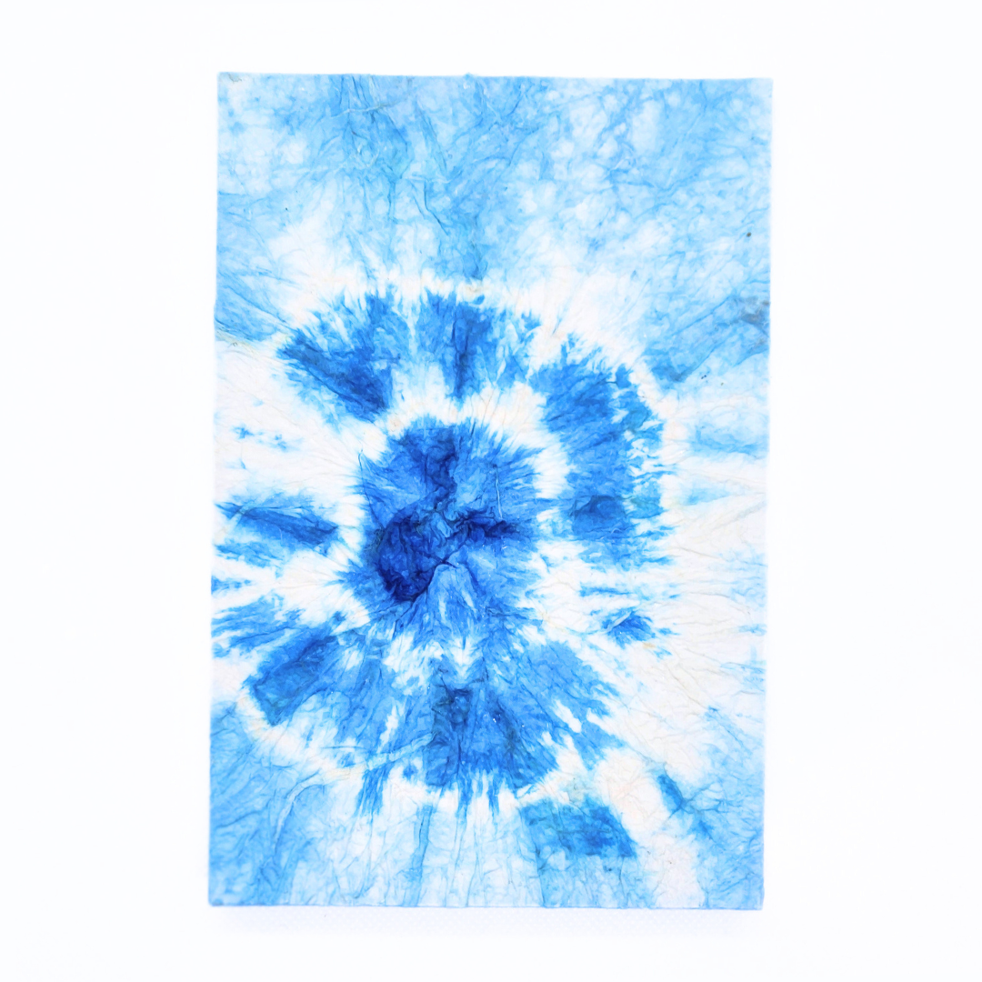 【越前和紙】御朱印帳 青 絞り