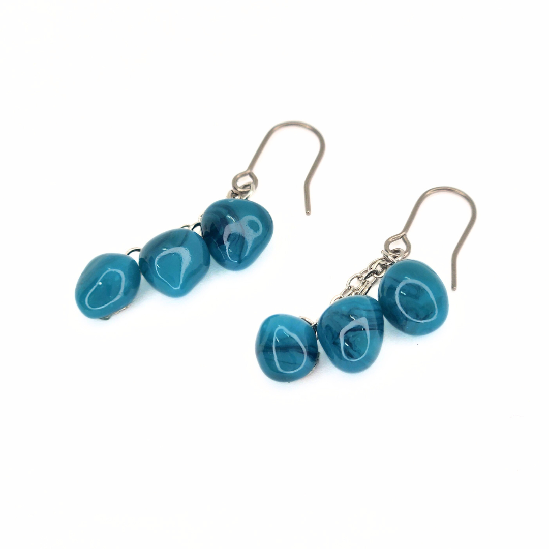 OBAMA blue® 漉青 3粒ピアス