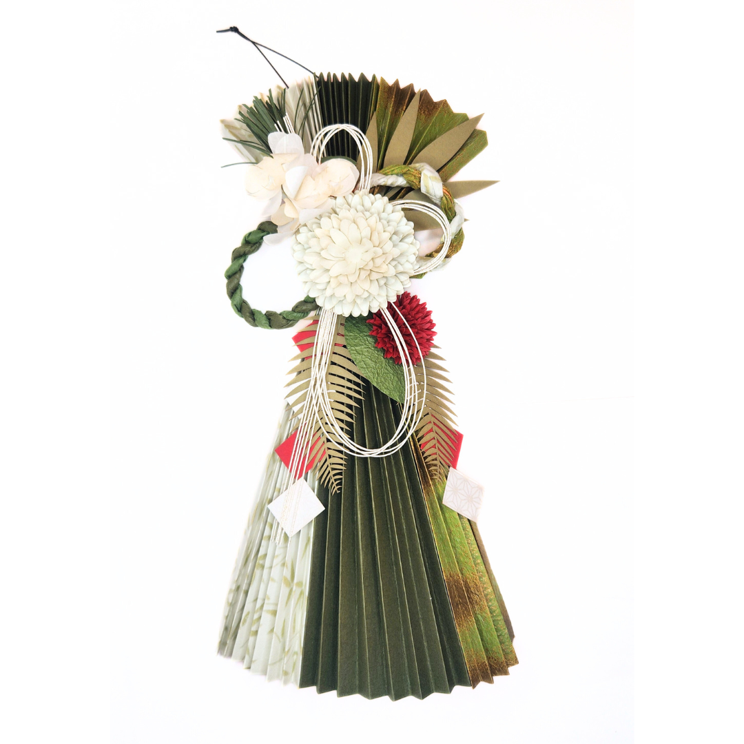 【越前和紙】お正月飾り 扇-若竹-